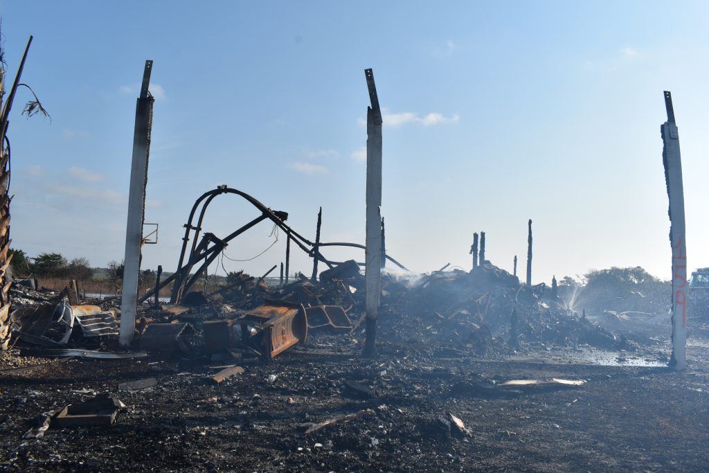 House Fire pile of rubble