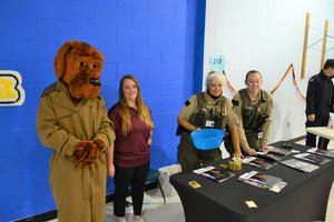 Scruff McGruff at school