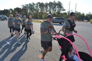 Running while pushing stroller
