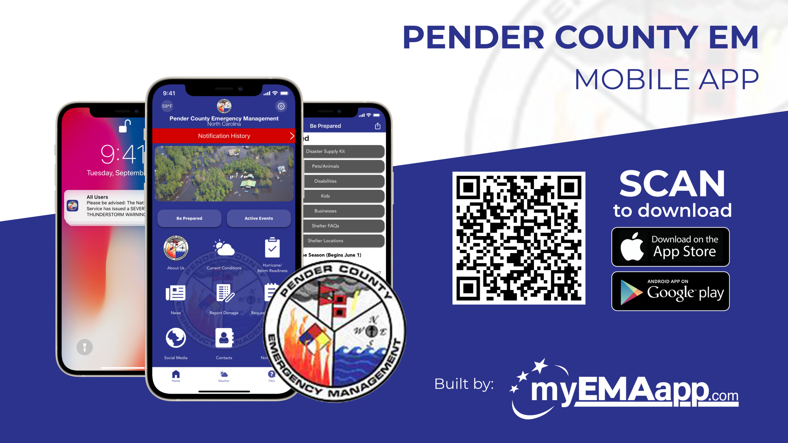 Pender EM App News Graphic