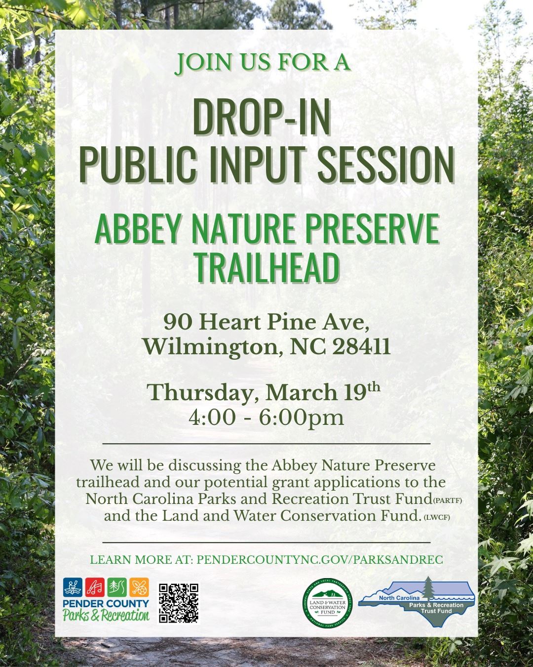 Abbey Nature Preserve Trailhead flyer